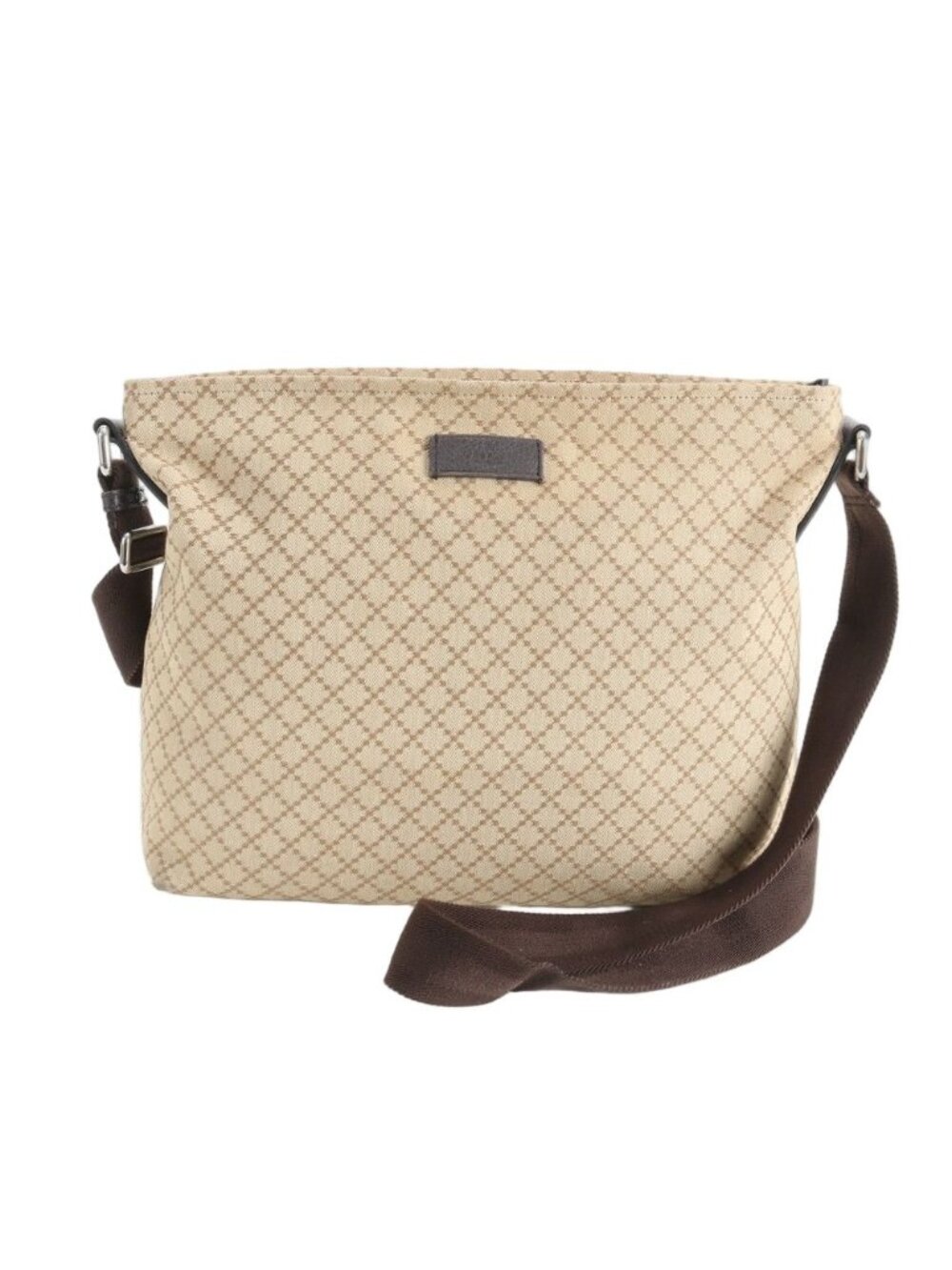 Gucci Diamante Leather Shoulder Bag Crossbody Messenger Business Tote